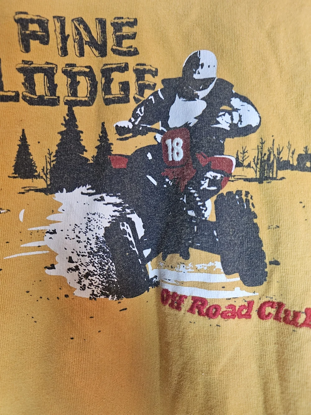 OshKosh B'gosh Mustard Yellow Long Sleeve ATV Graphic Tee